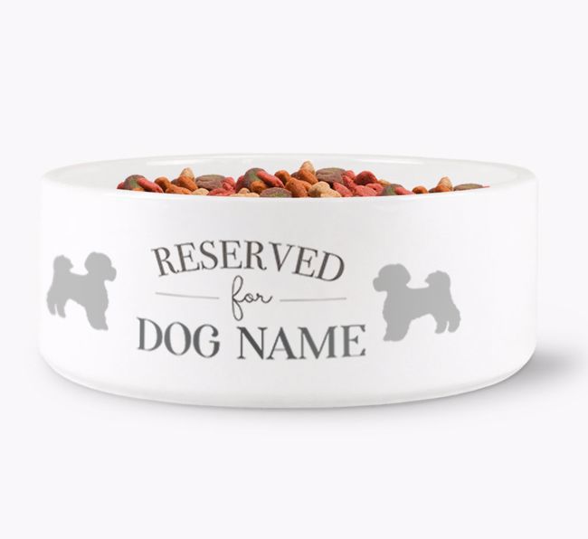 'Reserved for {dogsName}' Dog Bowl for your {breedFullName}